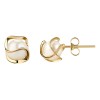 Aretes Mujer De Perlas Oro De 14k Pendientes Joyeria Regalo