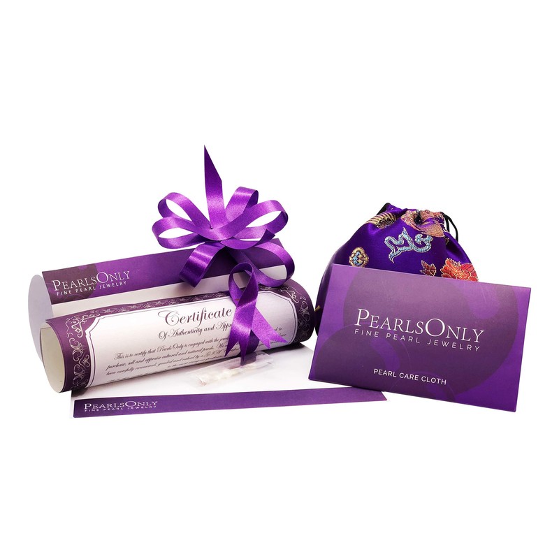 Lavender 7-8mm AA Quality Freshwater 14K Yellow Gold Cultured Pearl