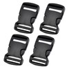 IRYNA 25mm/1inch Buckles Clips Rucksack Clips,Quick Flat Side Release Buckle
