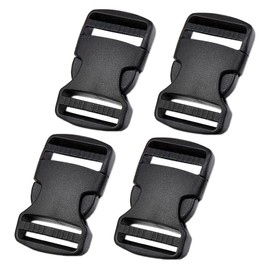 IRYNA 25mm/1inch Buckles Clips Rucksack Clips,Quick Flat Side Release Buckle Clip for Luggage, Rucksack, Backpack, Webbing Strap (4Pcs)