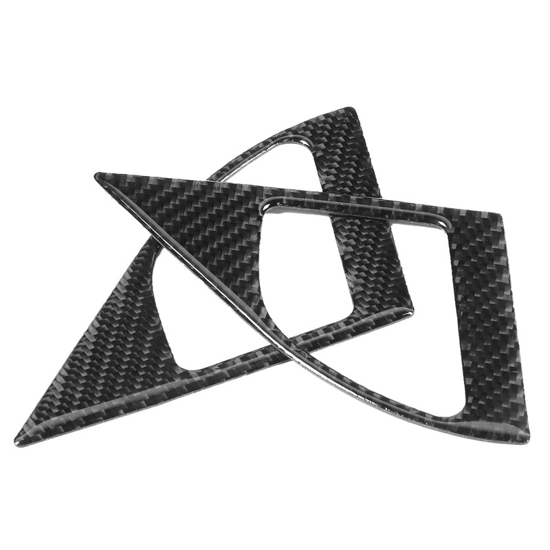2Pcs Inner Door Speaker Trim Carbon Fiber Cover Left Right