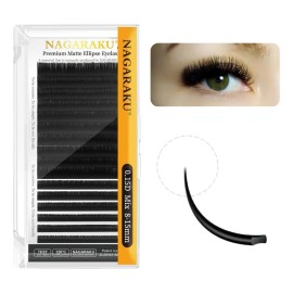 Nagaraku Blister Ellipse Flat Matte Mixto 0.15c/d 0.20c/d