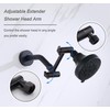 Senhozi Oil Rubbed Bronze Shower Head Extension Arm 4 Inch,