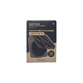 Tony Moly Skin Tone Fixing Cover Cushion Set (Main Product 13g + Refill 13g) Porcelain / 토니모리 스킨톤 픽싱 커버 쿠션 세트 (본품13g+리필13g)포슬린