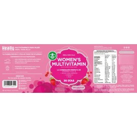 Heally Multivitamínico Para Mujer, 72 Gomitas Vitaminas 216g