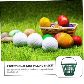 SUPVOX 50pcs Golf Ball Basket with Handle Durable Ball Carrying Bucket for Driving Ranges Outdoor Use Space Saving Design with Handle