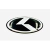 GLOSS BLACK K Steering Wheel Emblem Badge Overlay FOR KIA