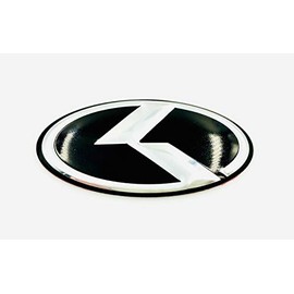 GLOSS BLACK K Steering Wheel Emblem Badge Overlay FOR KIA MODELS (LODEN)