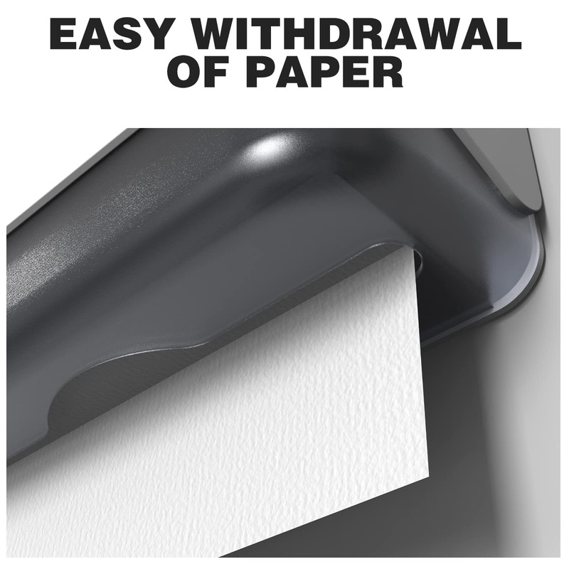 interhasa! Paper Towel Dispenser Wall Mounted, Adhesive Multifold Trifold c