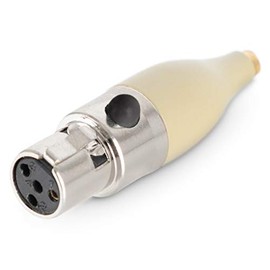 Pronomic Wireless Adapter L6 - For Pronomic EA Series Microphones - Mini XLR 4-Pin - Compatible with Many Wireless Microphones - Beige