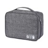 Waterproof Electronic Organizer Bag for Travel –3-Layer Large Capacity Canvas