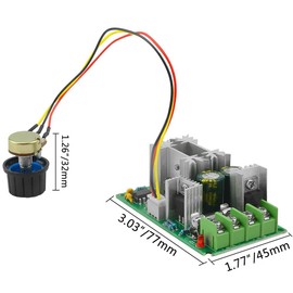 WMYCONGCONG 2個  6V-90V 15A DC モータースピード PWM用コントローラー 速度調整器 速度制御16KHZ大型パワーレギュレーターガバナースイッチ PLC制御