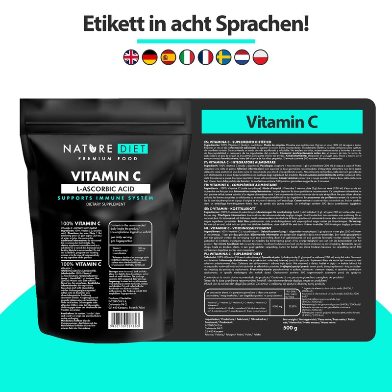 Nature Diet - Vitamin C 500 g | Powder |