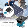 Anbte 10 PCS Solar Panel Mounting Brackets for Unistrut, Aluminium
