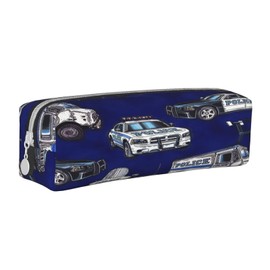 HAOSOFT Pencil Case City Police Car Pencil Case for Boys Girls Large School Supplies Pencil Case School Pencil Case for School, Police car, kids toys inspired