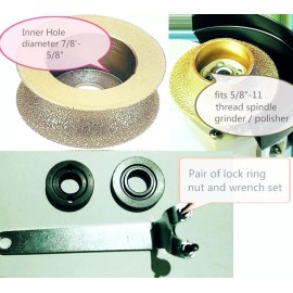 Roxx Tools 1 1/2" 2" Full bullnose Diamond shaping Router Bit Granite Marble countertop