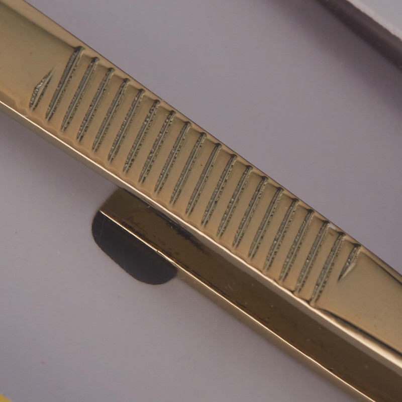 QVS Slanted Tweezers Gold-Plated Tip Pack of 1