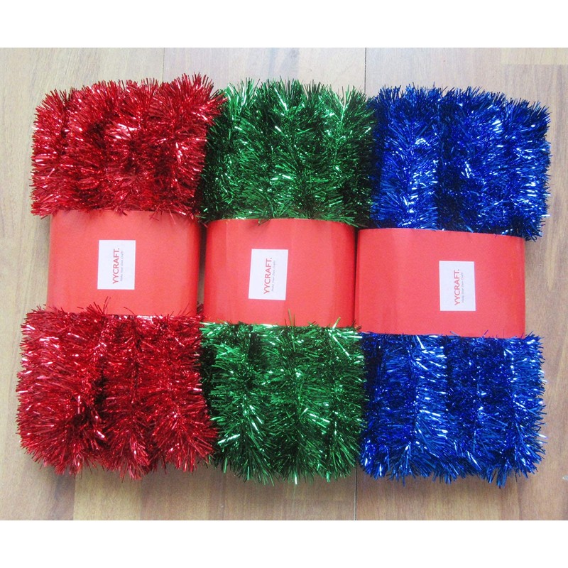 YYCRAFT 15 Yards (45 Feet) Commercial Length Thick Foil Tinsel