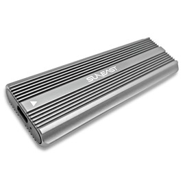 SUNEAST M.2 SSD External Case, M.2 NVMe/PCIe SSD Case, USB C 3.1 Gen 2 Connection, UASP Compatible, 10 Gbps High Speed Transfer Rate, Aluminum Based, M.2 External Case, USB A & C 2 Cables Included, Supports 2230 2242 2260 2280 M-Key SSD, Tool-less ssd Ex