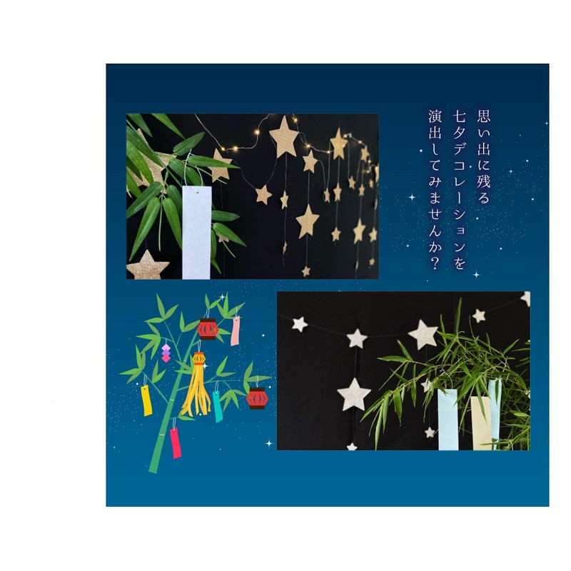 regalo Star Garland, Double Sided (78.7 inches (200 cm), Decoration,