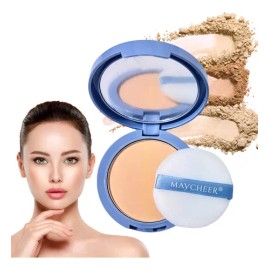 Polvo Compacto Matificador Fijador Base Maquillaje Natural F Tono Tono 2