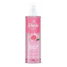 Sheló Nabel Tónico Facial Agua de Rosas, Hidrata y Refresca, Todo Tipo de Piel