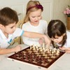 Wooden Chess Game Foldable Portable and Foldable Chess Board Set,