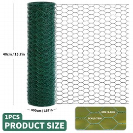 15.7 x 157 inches Floral Chicken Wire,Garden Wire Supplies for Protect Plant,Chicken Wire for Floral Arrangement for Crafts and Garde