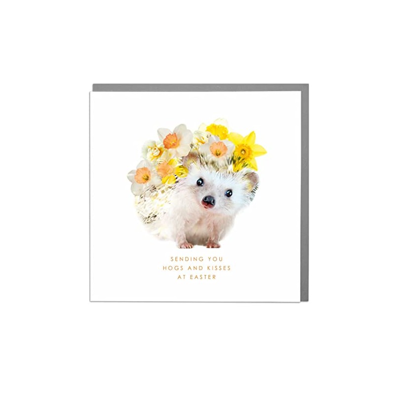 Sending You Hogs And Kisses This Easter - Hedgehog -