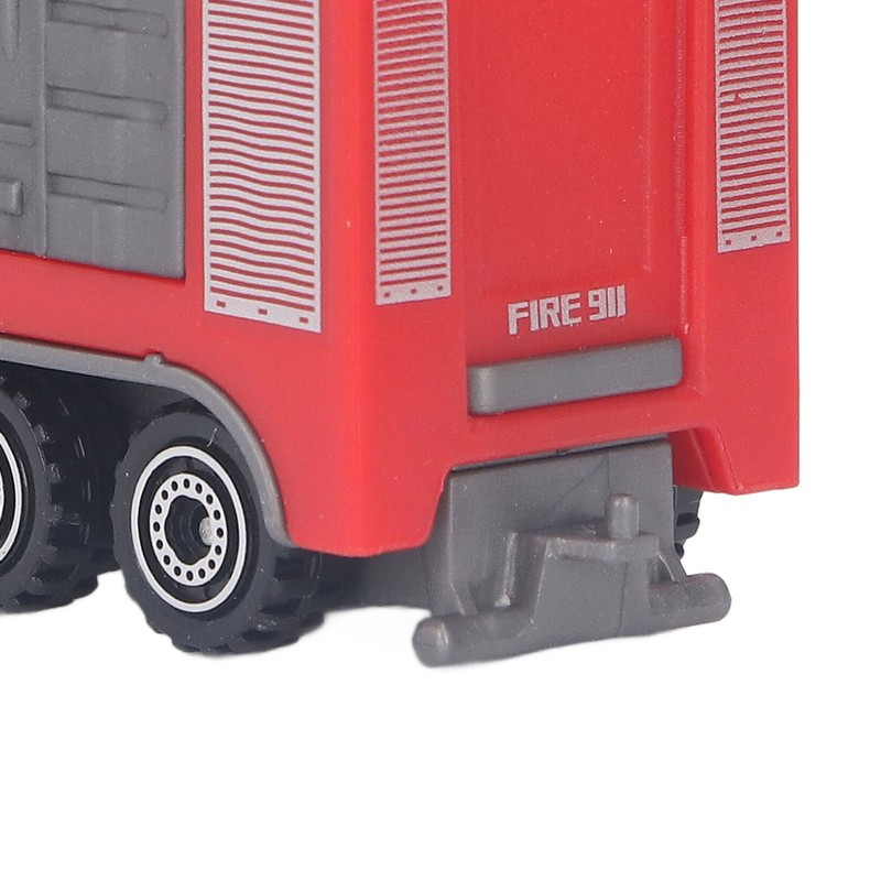 4Pcs 1: 32 Fire Truck Toy Set High Simulation Pull