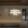 Energy Flows Where Intention Goes Neon Sign – Warm White