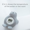 Angelcare Bath and Room Thermometer - Happy Seal, Grey, One