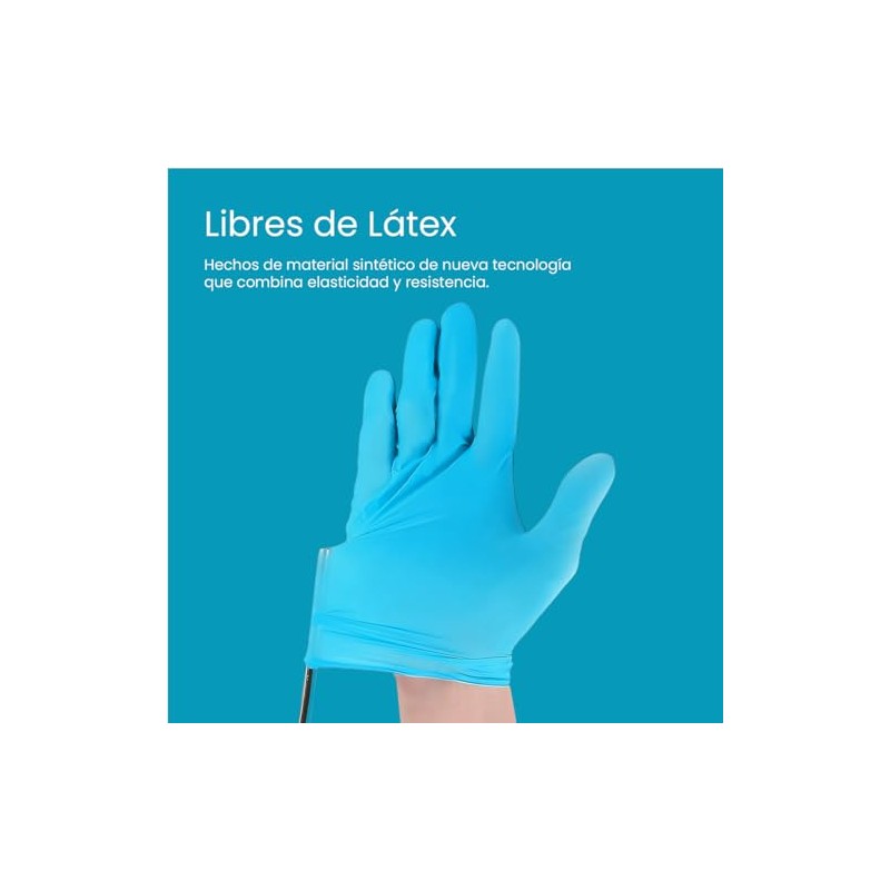 Guantes de Nitrilo Azules - Alta calidad - Sin Polvo