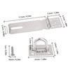 Padlock Hasp Stainless Steel Pack of 2 Door Lock Lock
