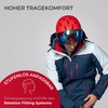 Black Crevice Children's Ski Helmet Stripe, Matt Navy/Orange, XS (51-53