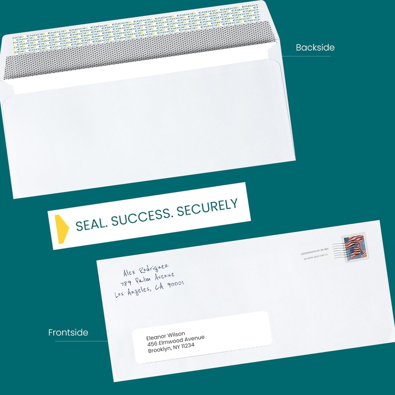 #10 Single Window Security Envelopes Self Seal - 500 Count