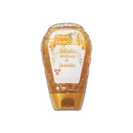 350gr Miele di Acacia in bottiglietta richiudibile. 100% italiano di alta qualità. Ottimo anche come dolcificante.