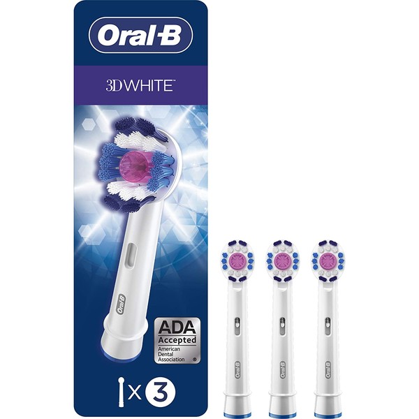 Oral-B 3D White Electric Toothbrush Replacement Brush Heads Refill, 3 Count