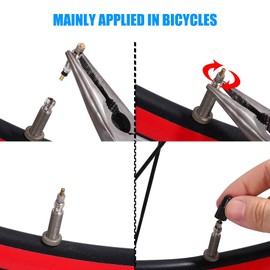 tunghey Presta Valve Cores Brass Tubeless Cores Kit Bike Replacement for Road and MTB Bike Tubeless Presta Valve Stem, Stan's, Vittoria, Continental, Kenda and More (20PCS)