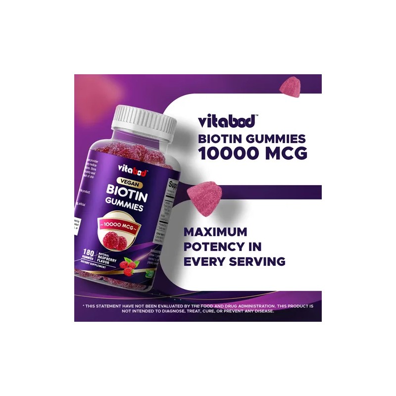 Gomitas Biotina 10,000 Mcg - Vitabod