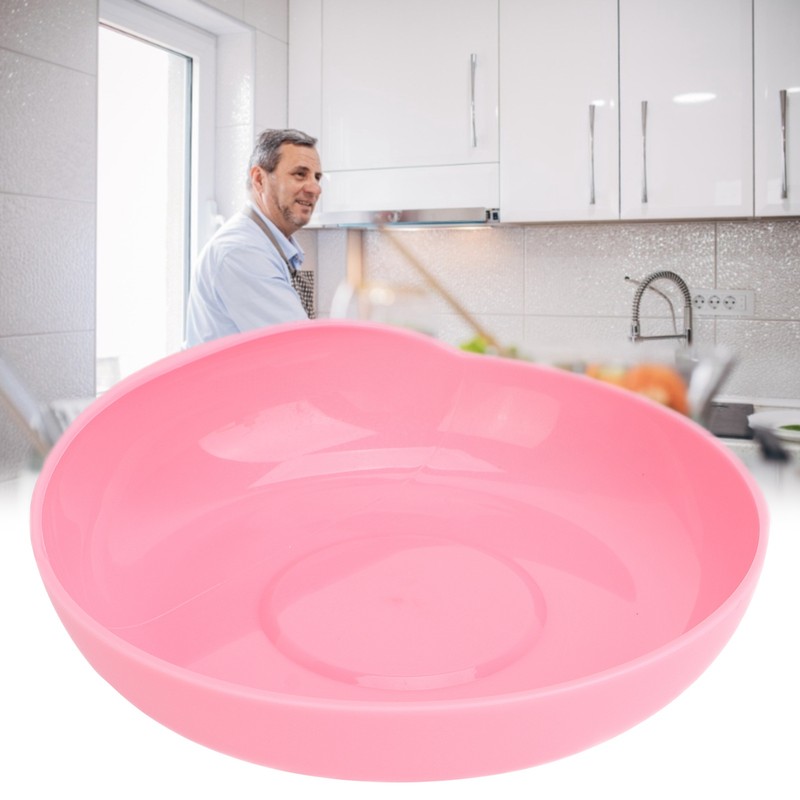 Widened Plate NonSlip SpillProof Elderly Disabled Care Tableware with Suction