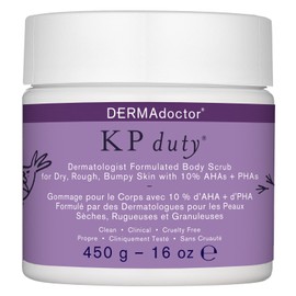 DERMAdoctor KP Duty Body Scrub Dermatologist Formulated Exfoliant for Keratosis Pilaris and Dry, Rough, Bumpy Skin with 10% AHAs + PHAs, 16 fl oz (Pack of 1)