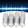 4pcs RCA Plug Silver Plated HIFI Solder RCA Connector Accommodates