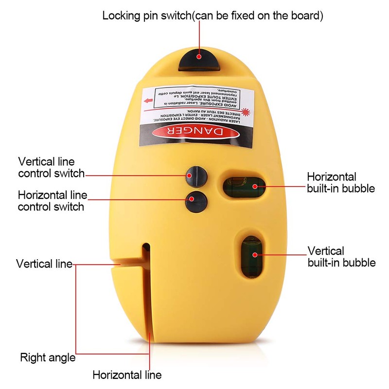 90 Degree Infrared Line Level, Electronic Laser Scale 2 Lines