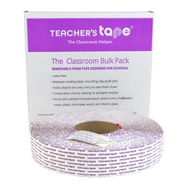 FindTape TeachersTape Double-Sided Mounting Tape – 3/4 in. x 3/4 in. Double Sided Tape with Foam Padding, Wall Mount Adhesive for Classroom Decor, Arts and Crafts, and More (8 Pads)