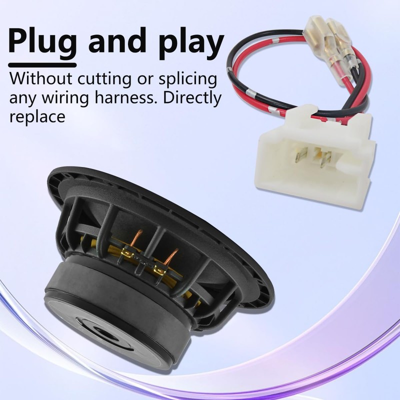 New 4pcs Car Door Speaker Wiring Harness Adapter Connector Plug