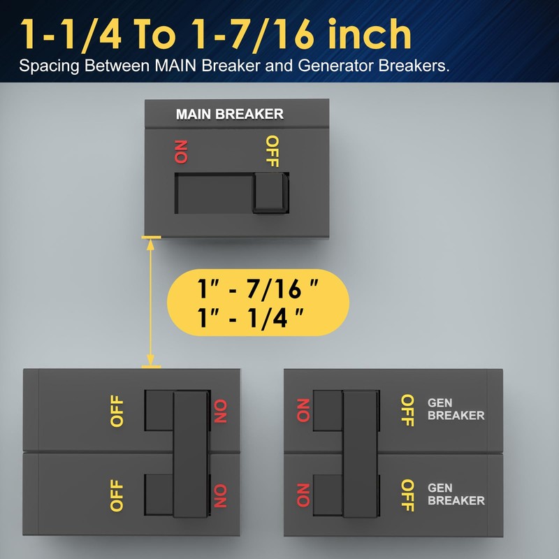 Generator Interlock Kit Compatible with Eaton Cutler Hammer BR Series