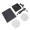 Solar Panel Fan 10W Exhaust Fan Dual Layer Metal Shell