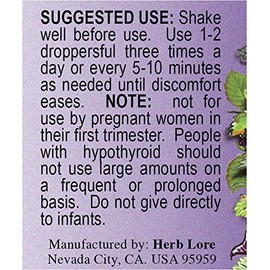 Herb Lore Tummy Tincture - 1 fl oz - Alcohol Free - Natural Liquid Digestive Relief Drops for Occasional Upset Stomach, Stomach Ache & Gas * for Kids & Adults with Chamomile & Fennel