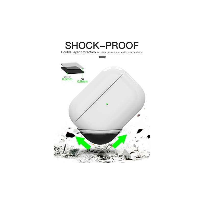 Funda de silicona líquida para AirPods Pro 2 (20232022), funda